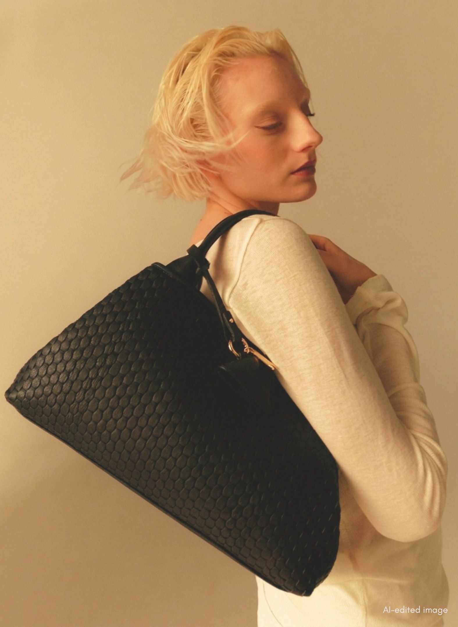 '60' Small Tote Bag Black