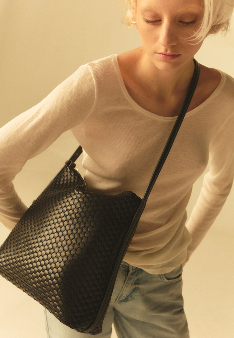 "1725" Hobo-Tasche Schwarz