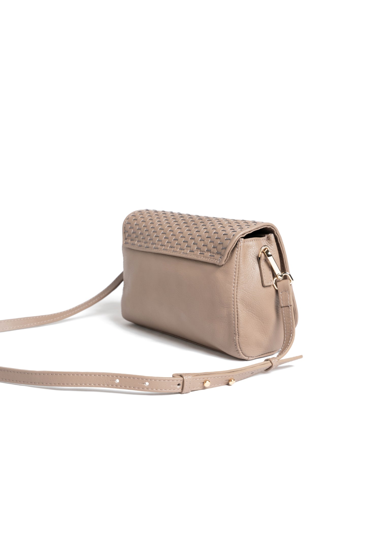 Parise 47 bag backview, showcasing its plain leather detail