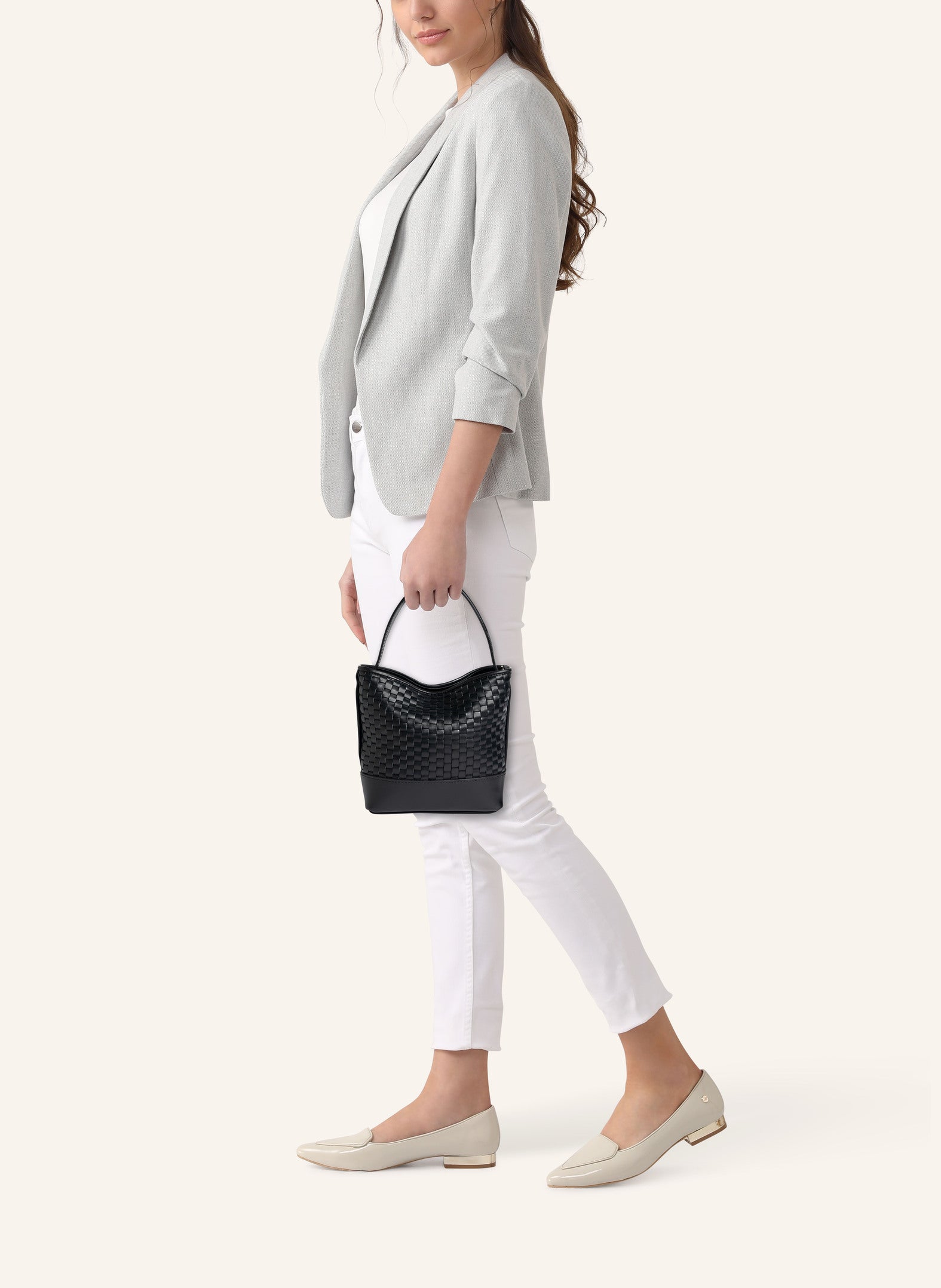 "51" Beuteltasche Small Schwarz