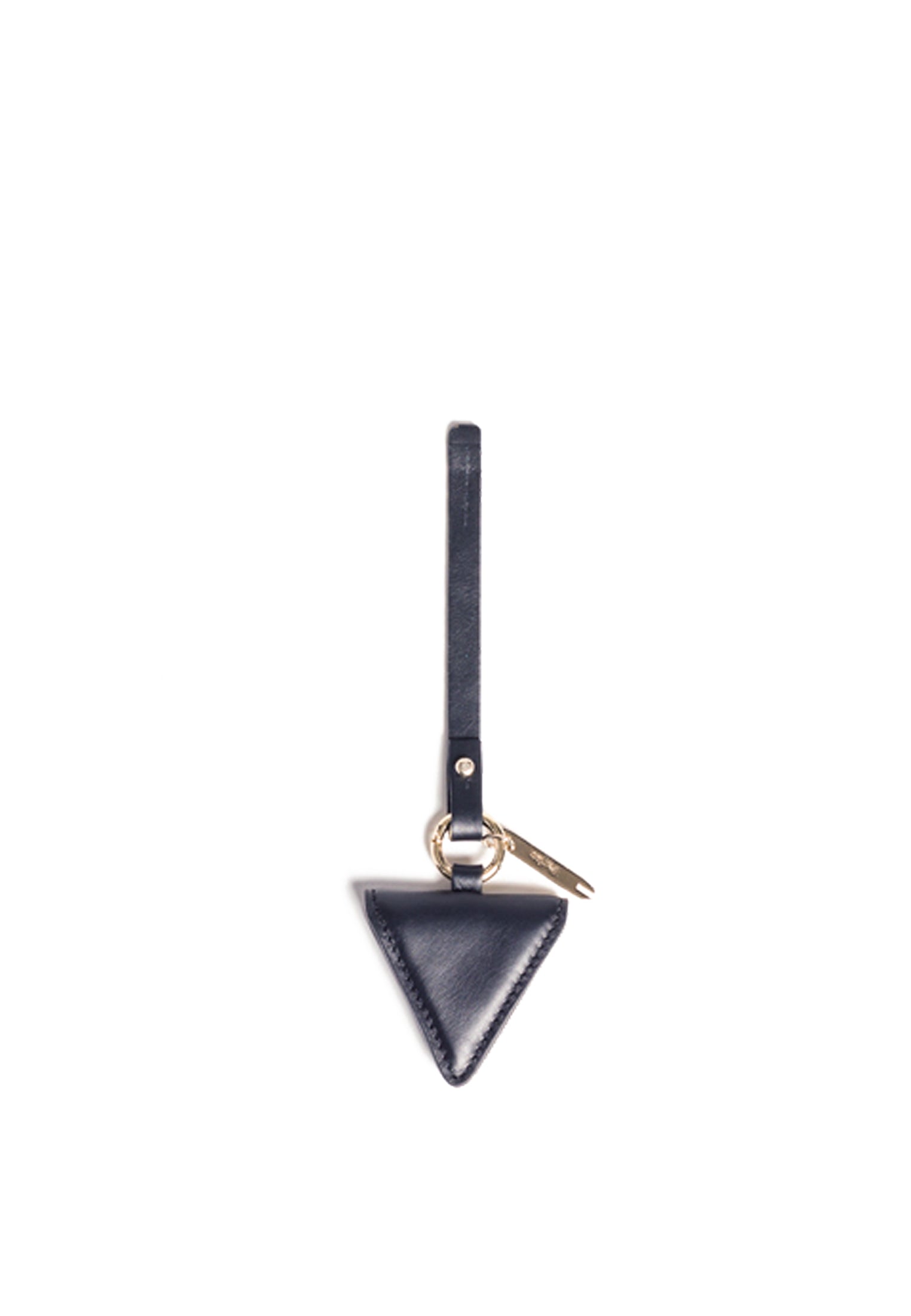 "3" Ikonischer dreieckiger Charm Marineblau