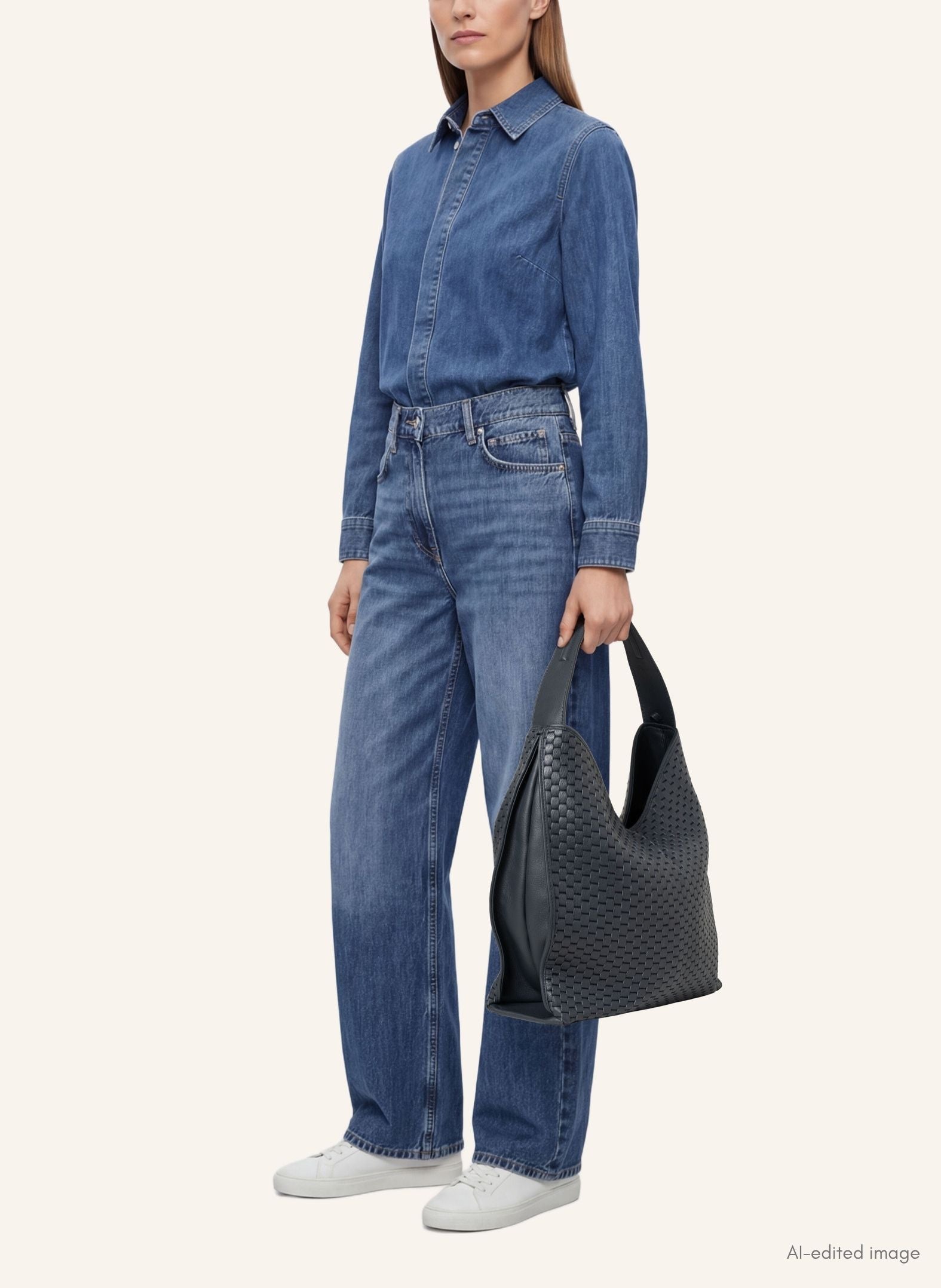 Borsa hobo “697” Blu Navy di Parise – vista alternativa 5