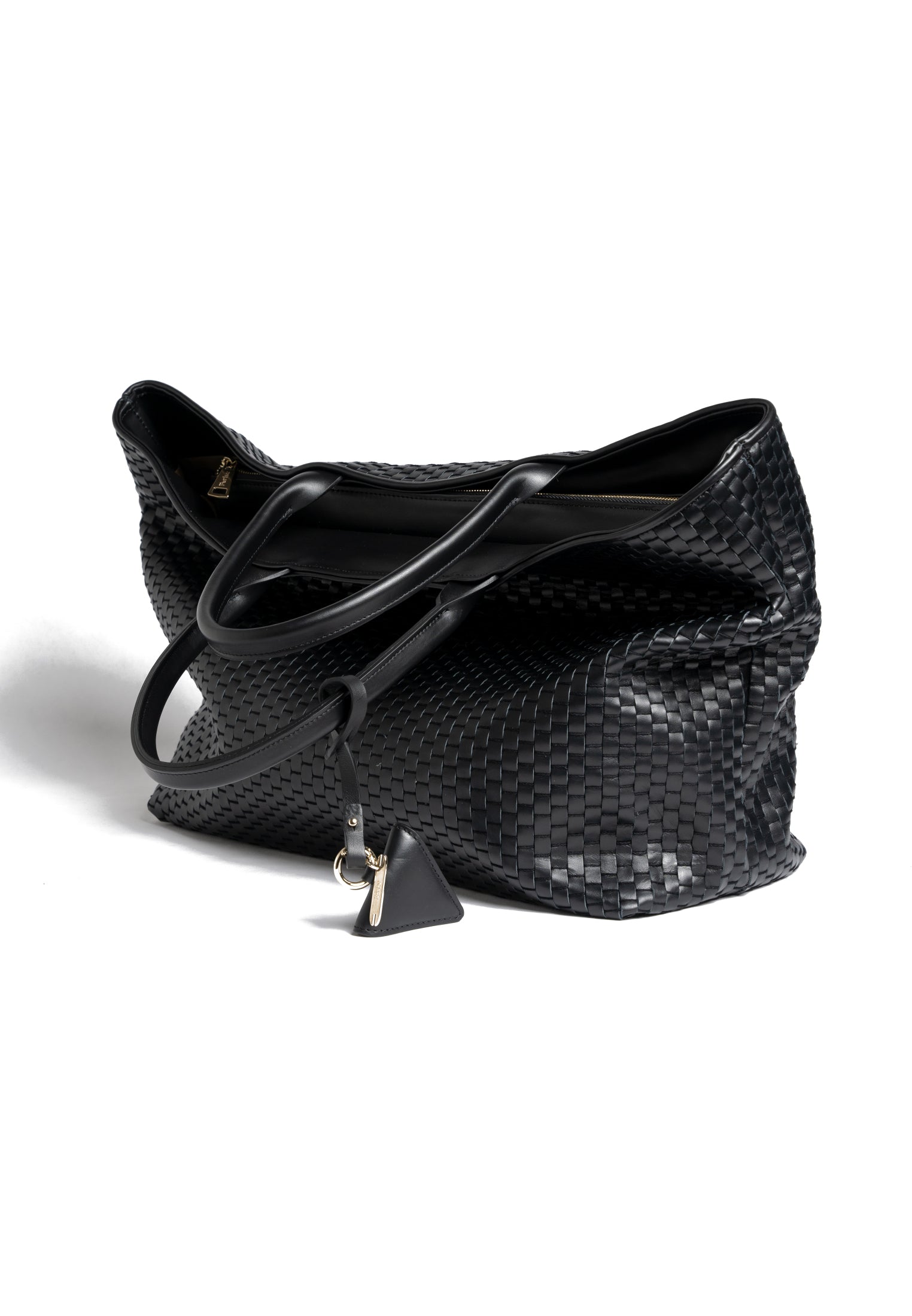 Tote Bag Large "60" Nero con zip