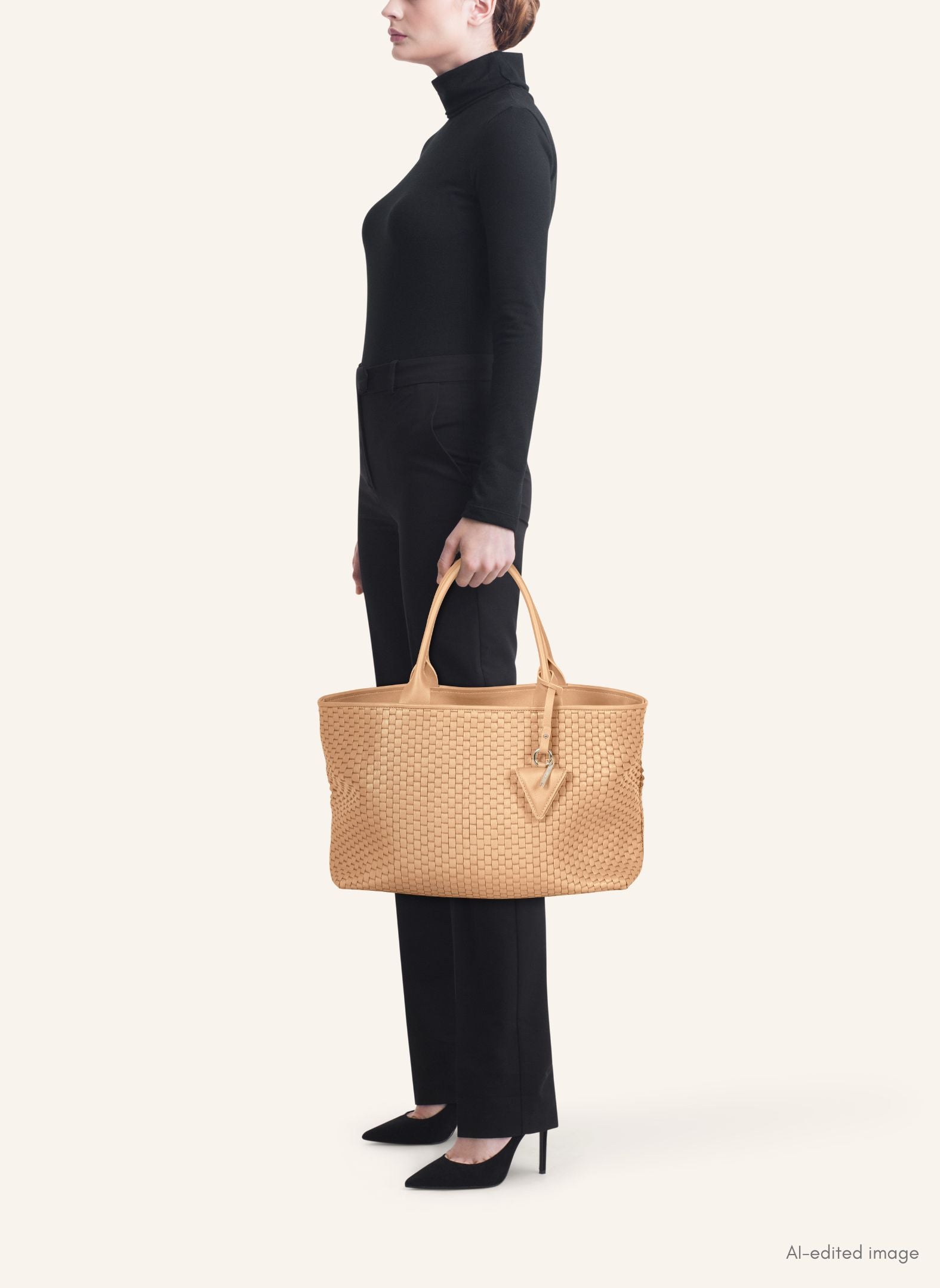 Shopper “60” Medium Cammello di Parise – vista alternativa 6