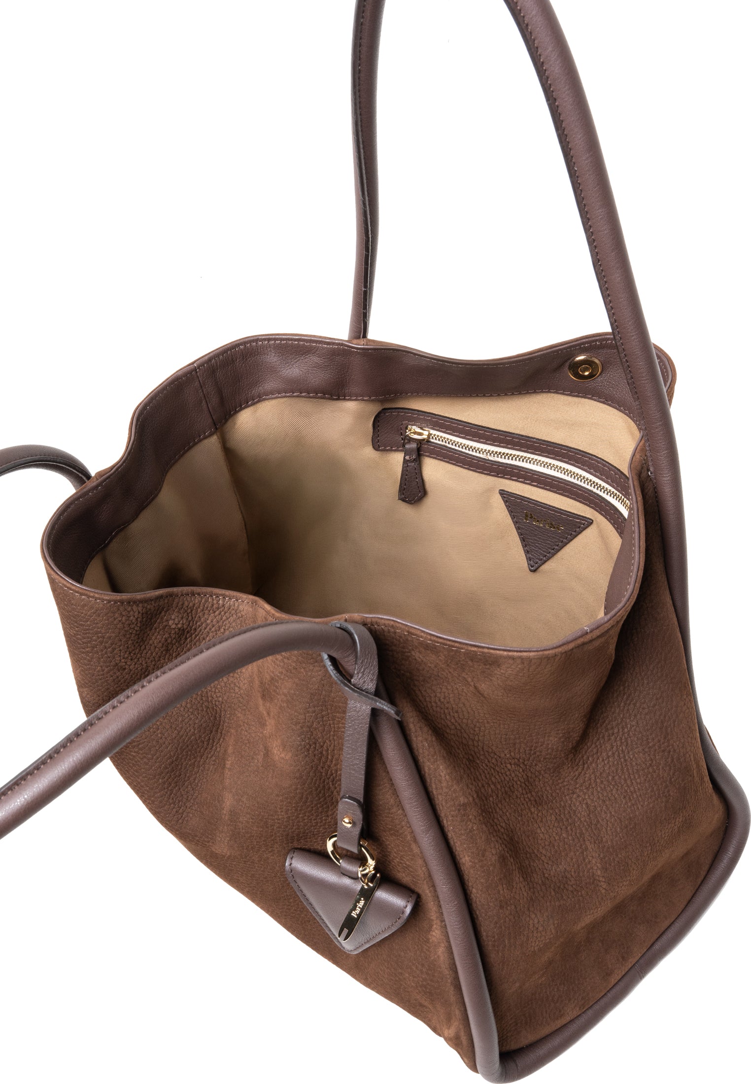 "09" Tubolare senza Frange Nabuk Castano