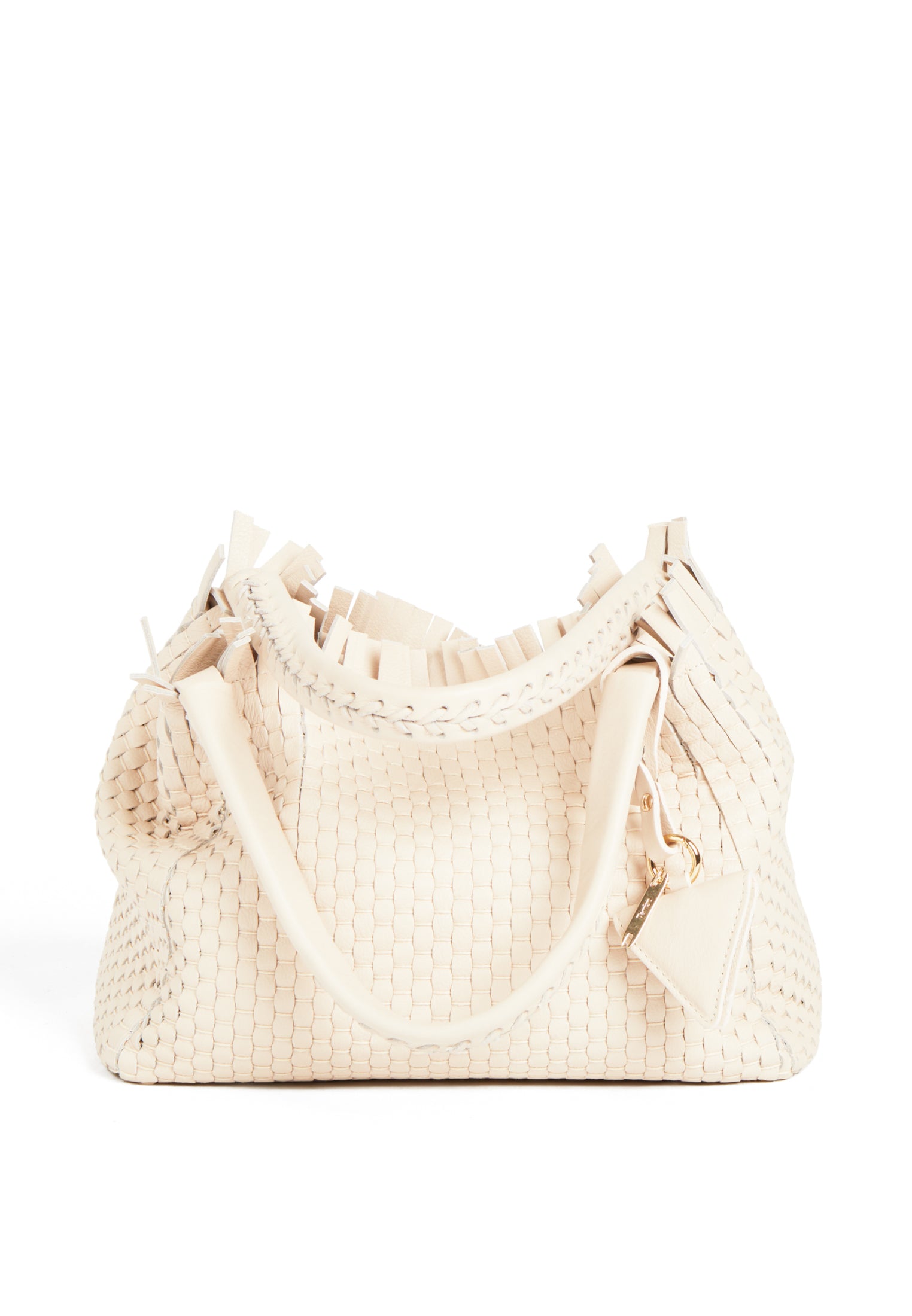 Close-up of the handle on the 09 Small Butter bag, showcasing the detailed weaving and durable craftsmanship