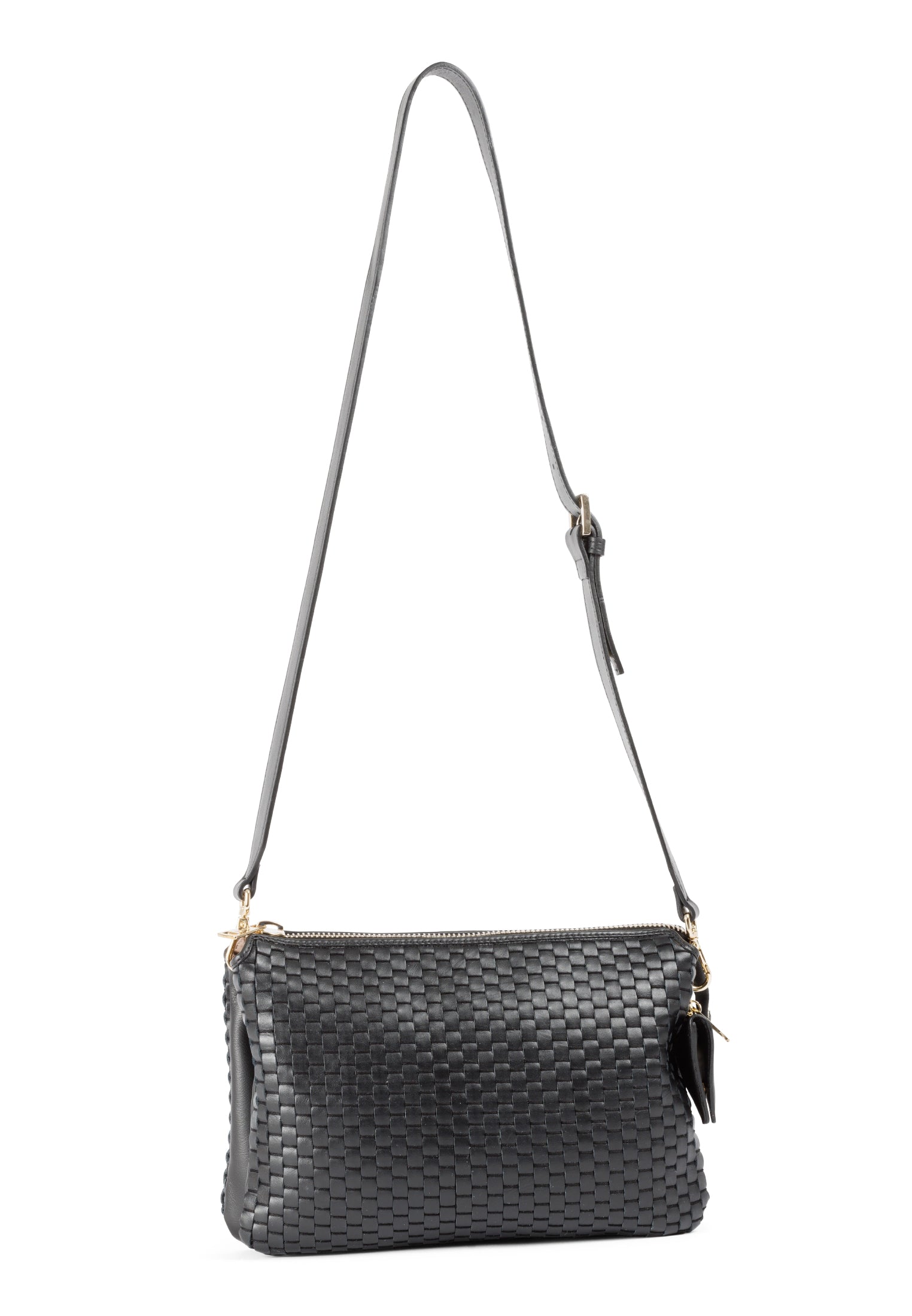 Side profile of the 21 Crossbody Bag, showcasing the adjustable and removable shoulder strap.