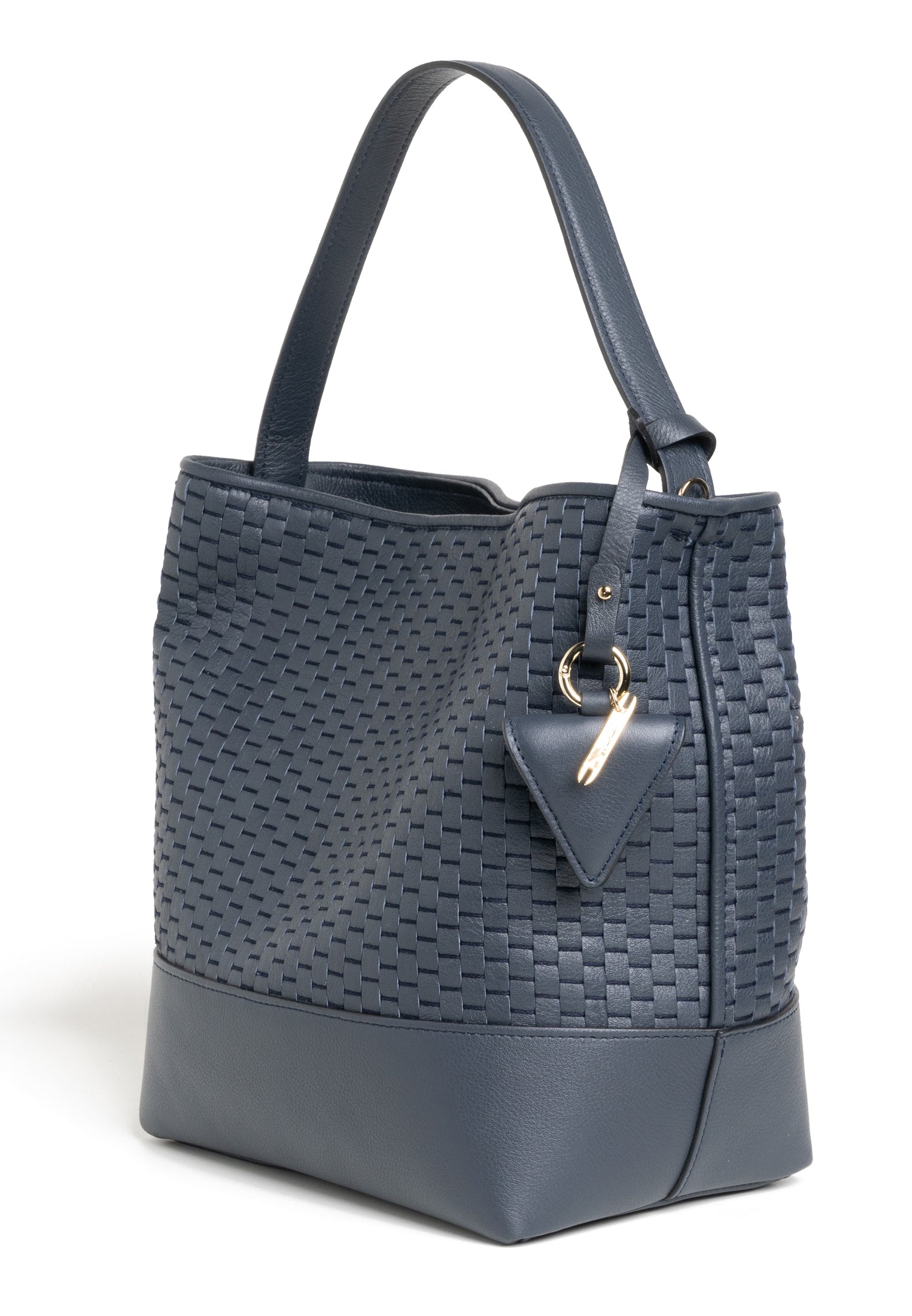 Side profile of the 51 Large Bucket Bag, highlighting its spacious and elegant structure.