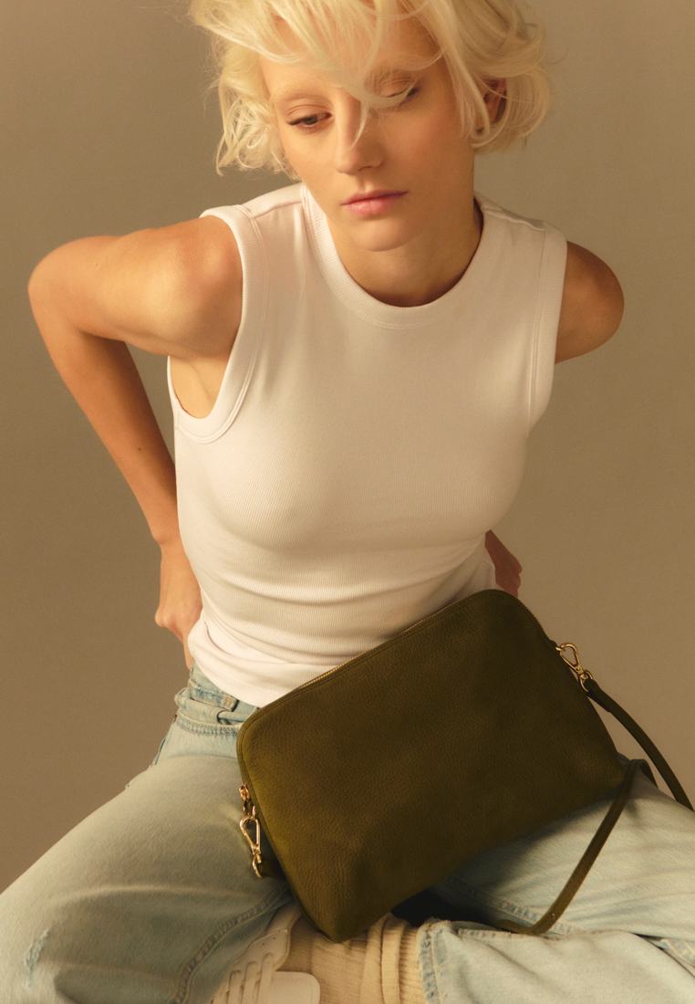 "1789" Regular Umhängetasche Medium Khaki Dunkelgrün