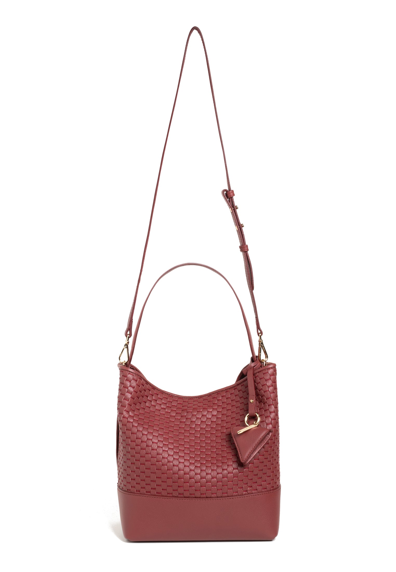 "51" Beuteltasche Large Dunkelrot