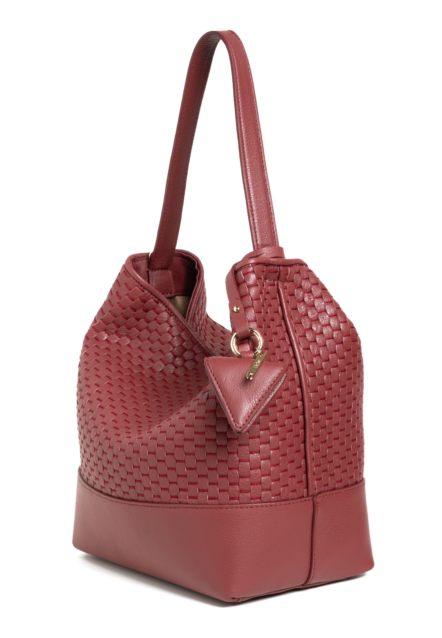 "51" Beuteltasche Large Dunkelrot