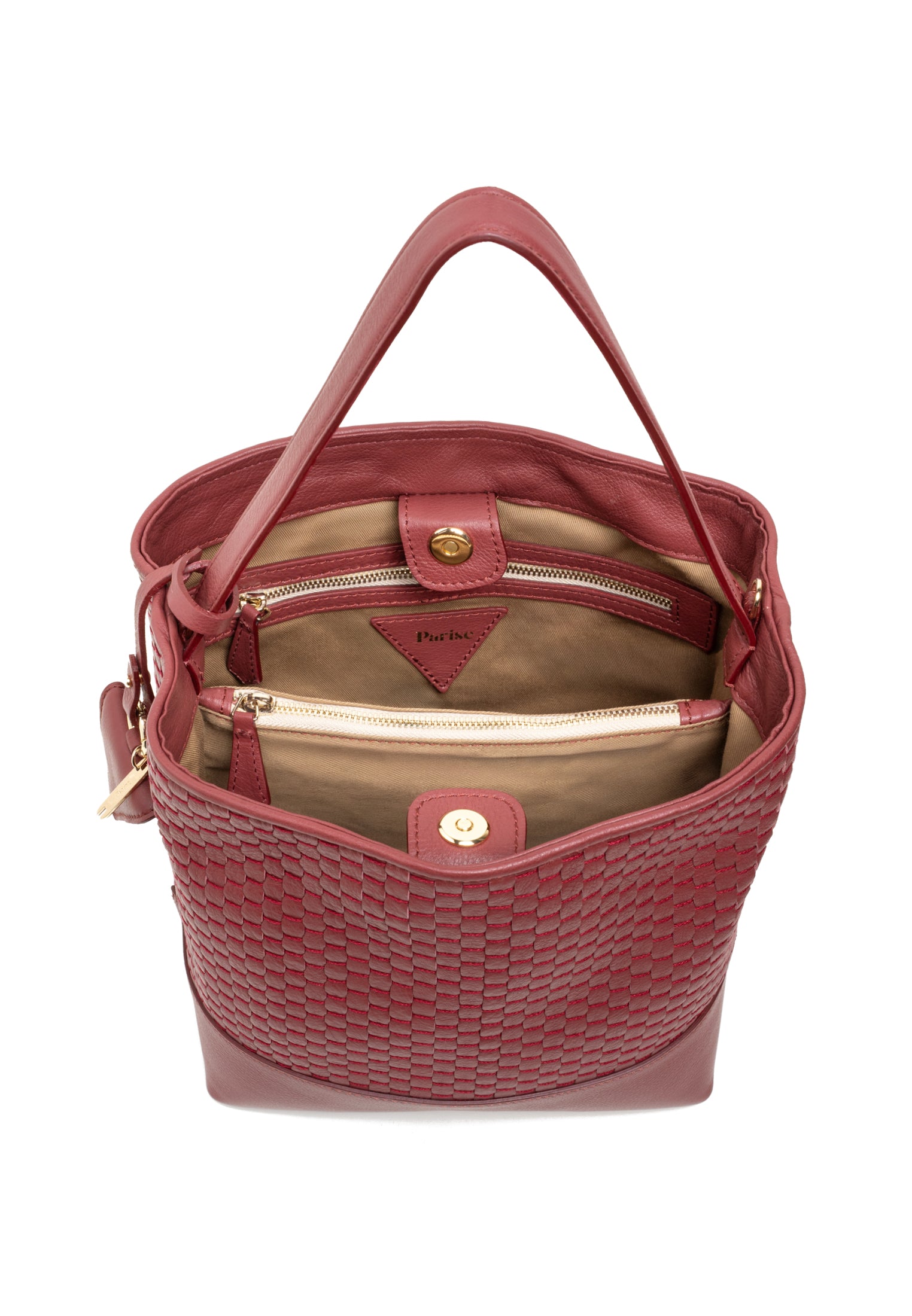 "51" Beuteltasche Large Dunkelrot