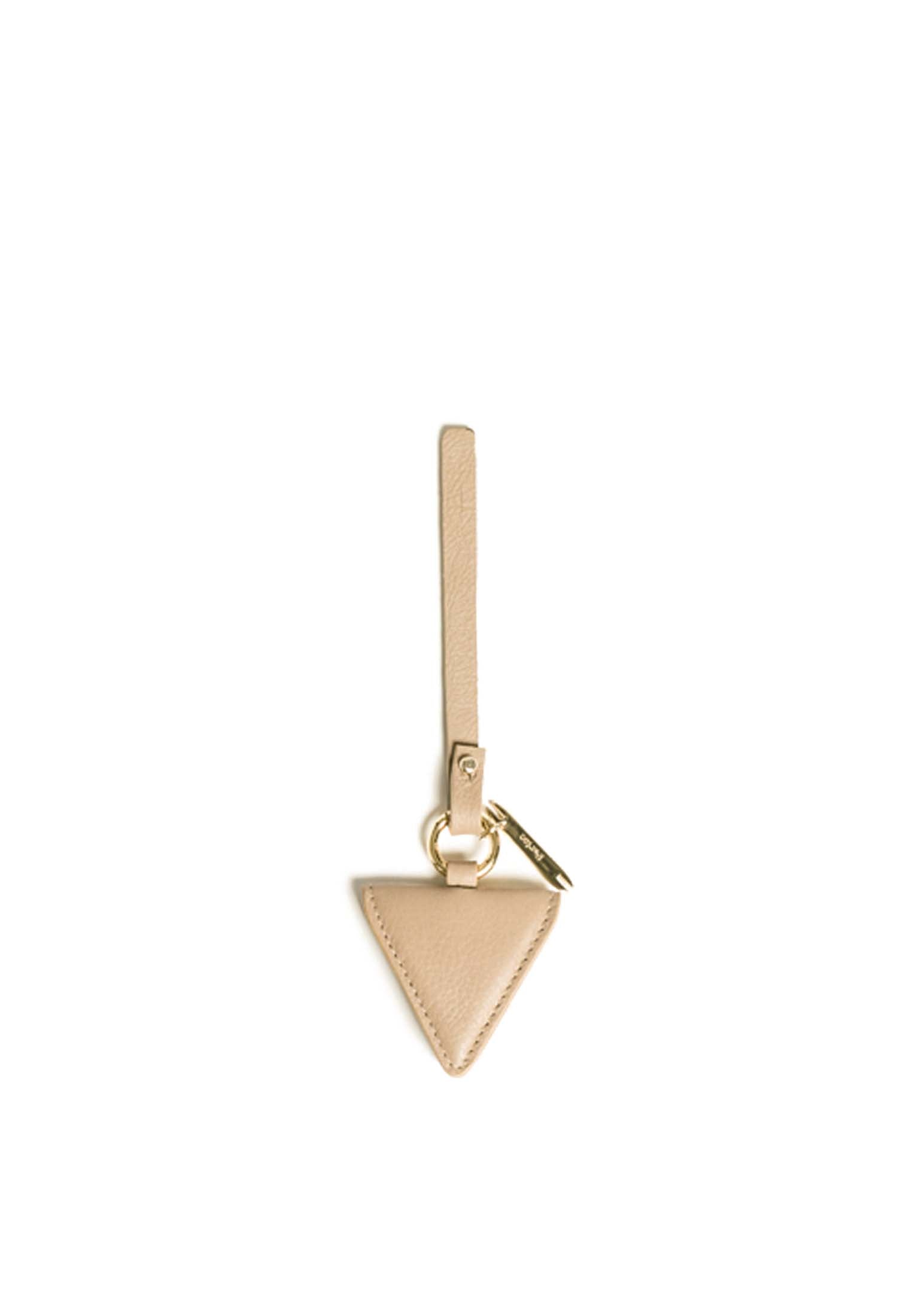 "3" Ikonischer dreieckiger Charm Akazie