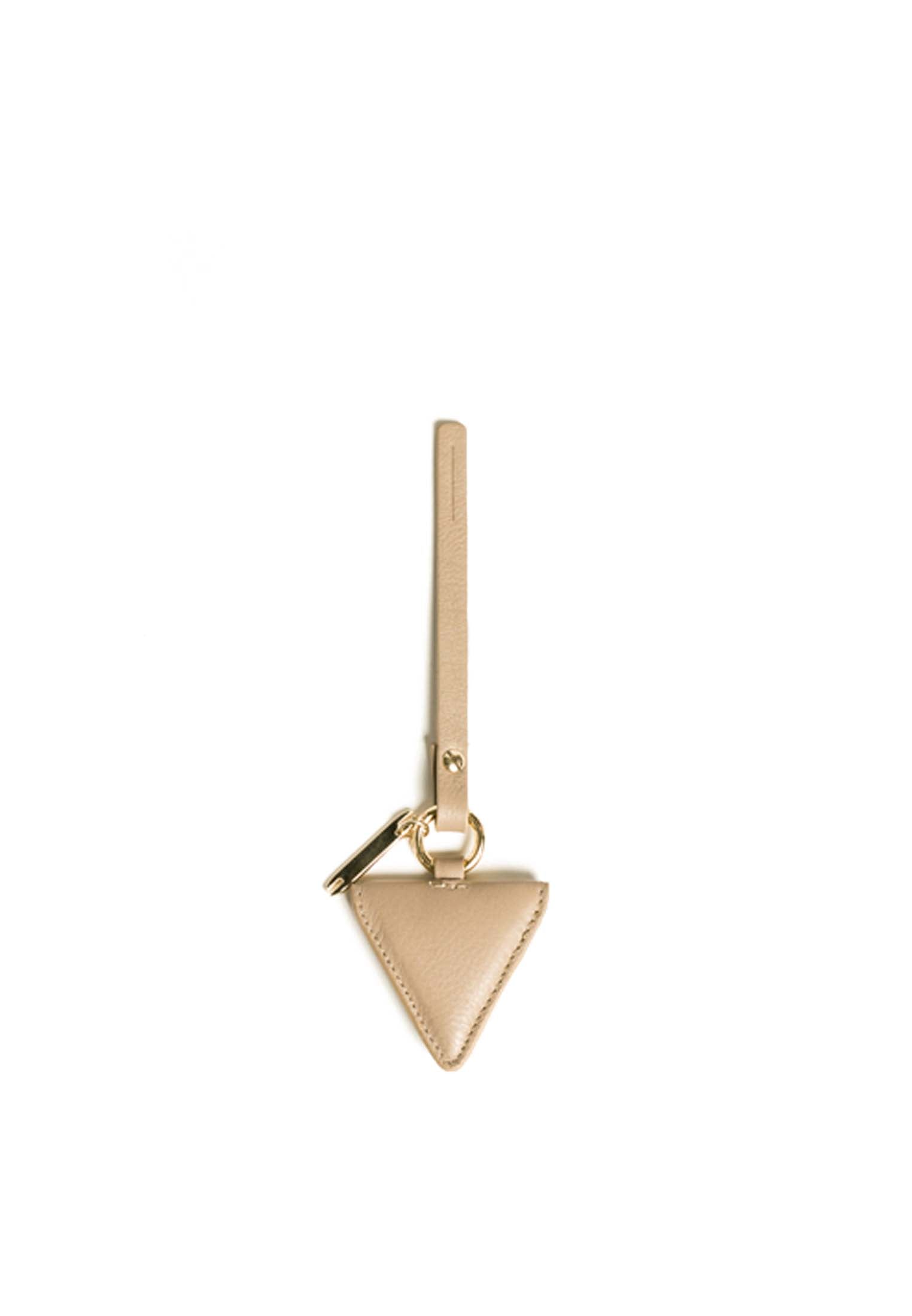 "3" Ikonischer dreieckiger Charm Akazie