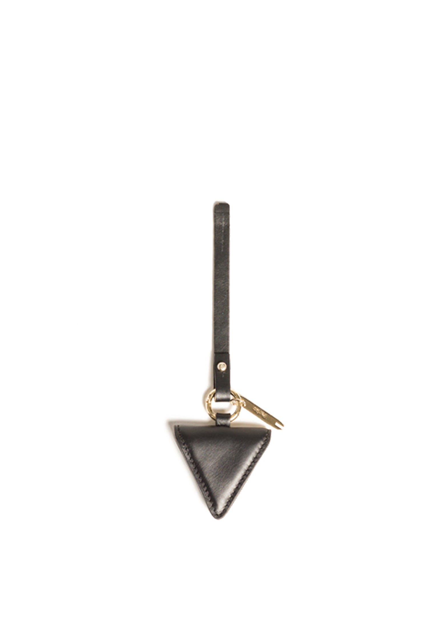 "3" Ikonischer dreieckiger Charm Schwarz