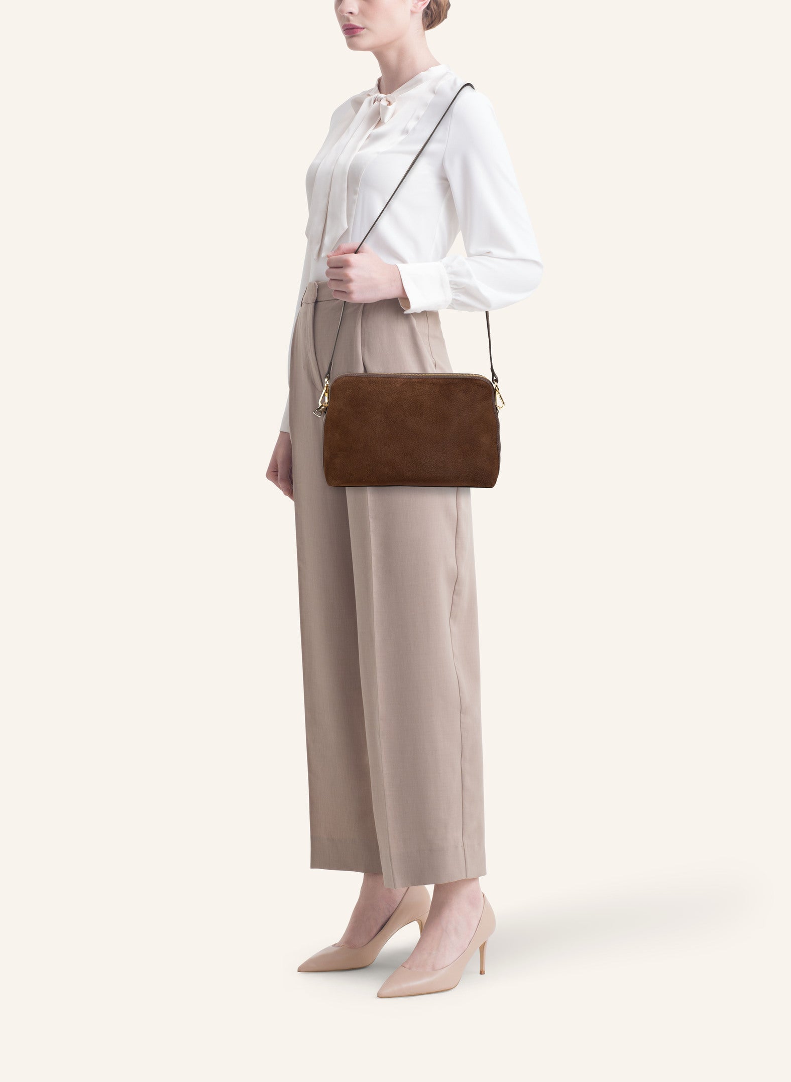 Borsa a tracolla "1789" Regular Castano Nabuk