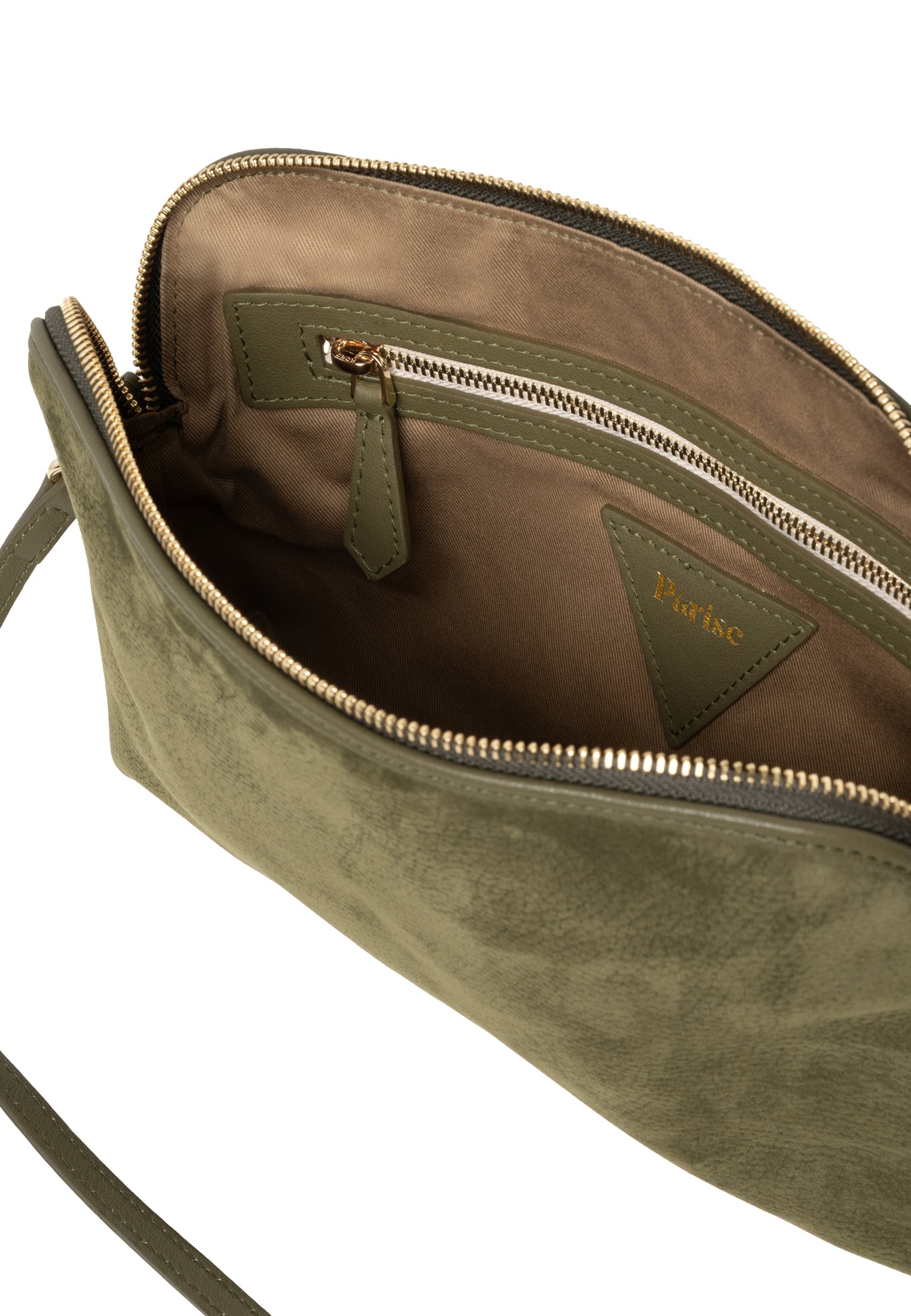 Borsa a tracolla "1789" Regular Nabuk Verdone Oliva 