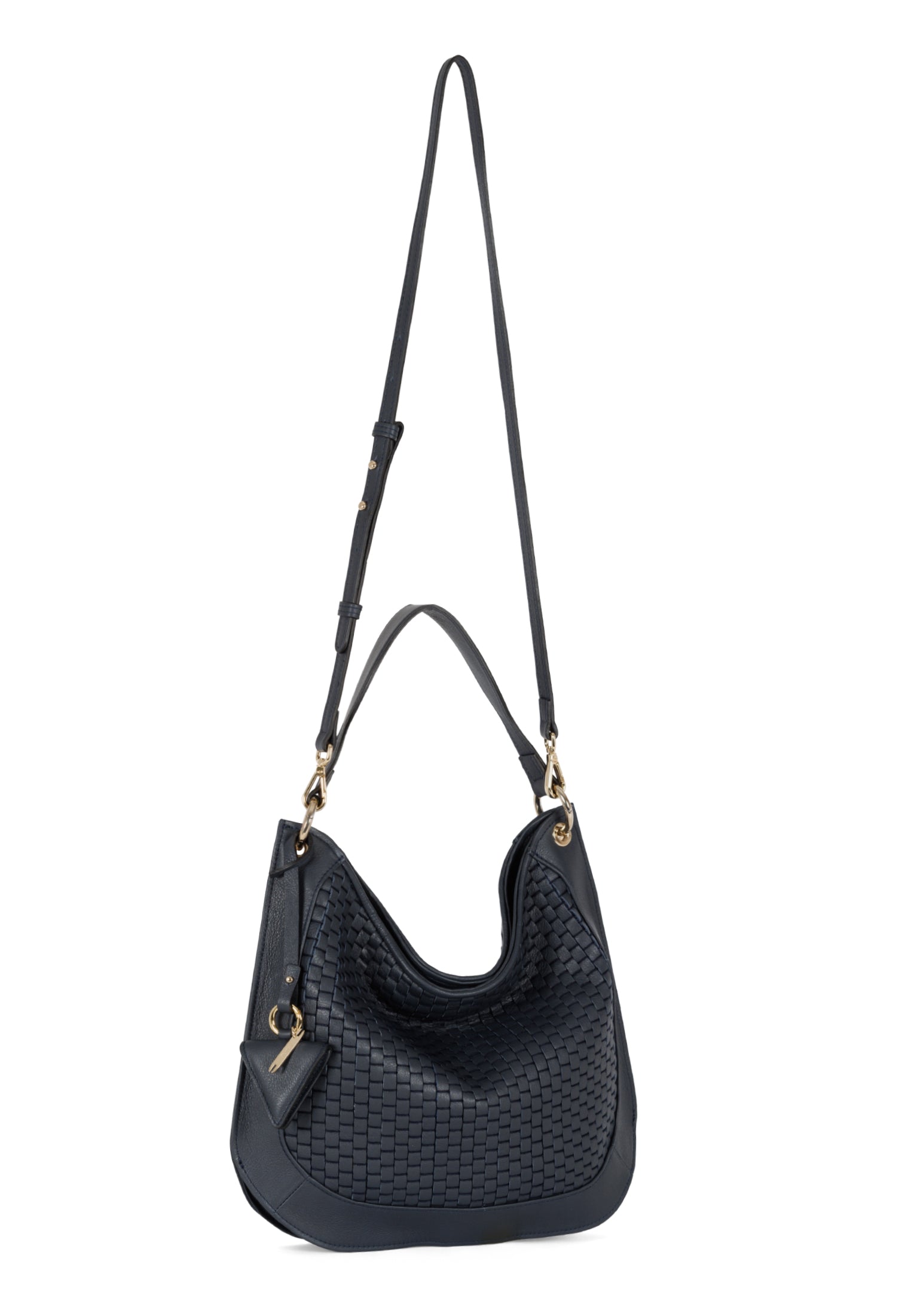 Borsa Hobo '432' in Navy Blu
