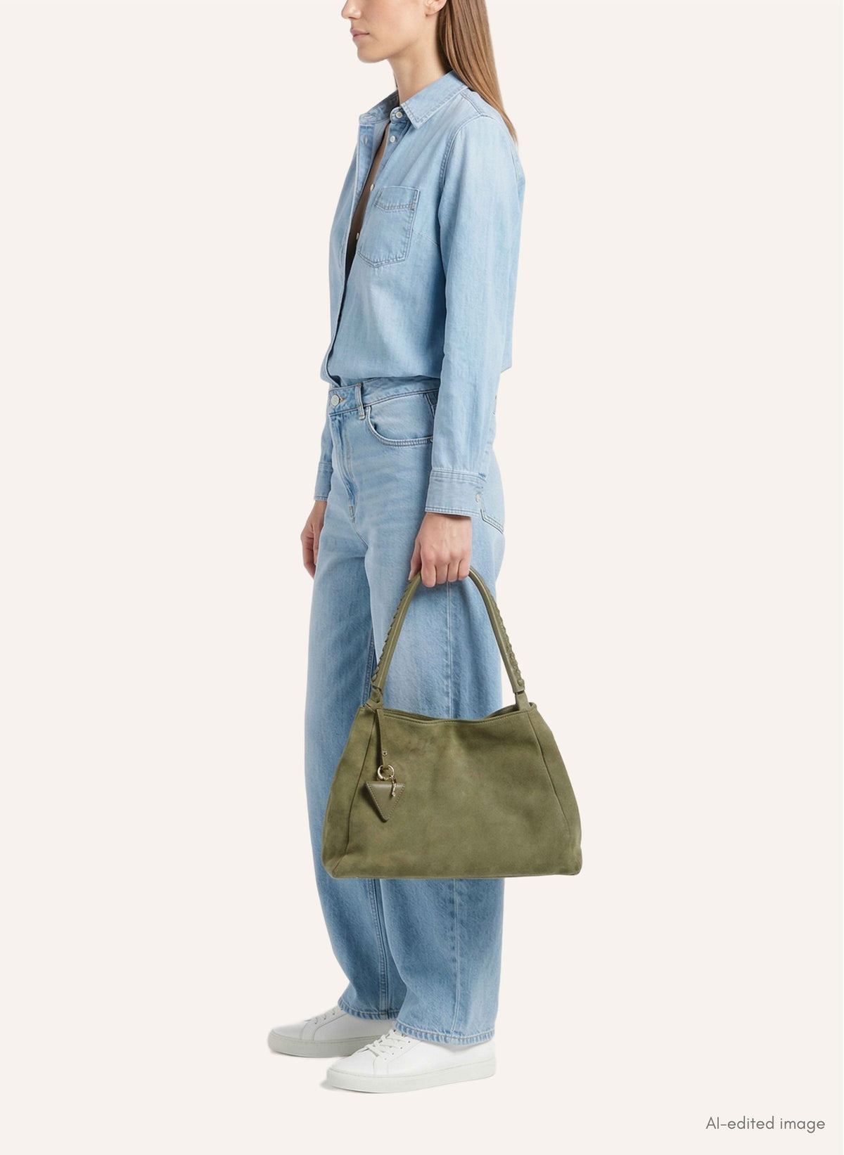09 Plain Nubuck Oliva by Parise – alternate product view 6