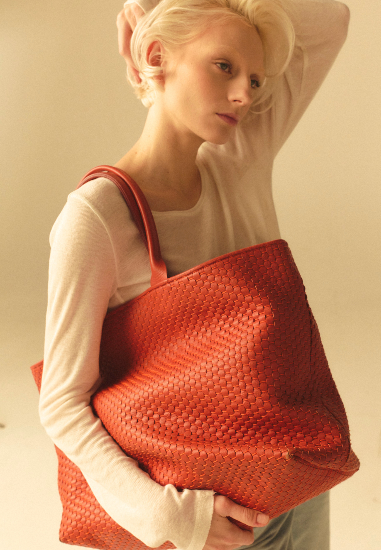 Large "60" Ginger Orange Tote Bag