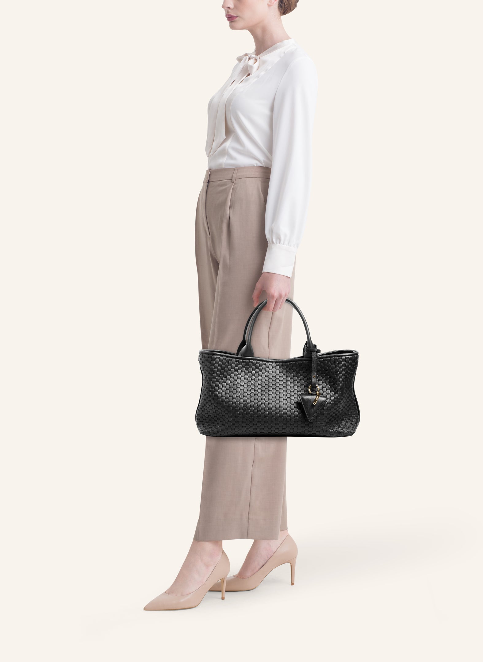 '60' Small Tote Bag Black