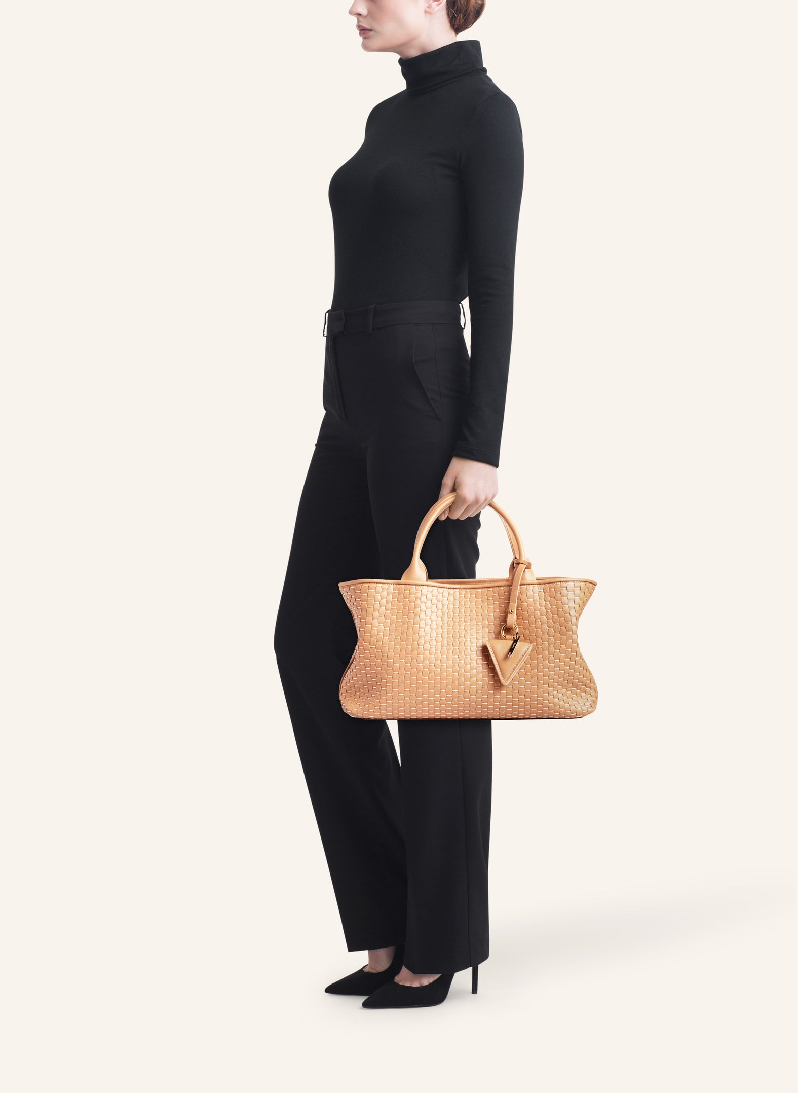 Small "60" Kamelfarbe Tote Bag