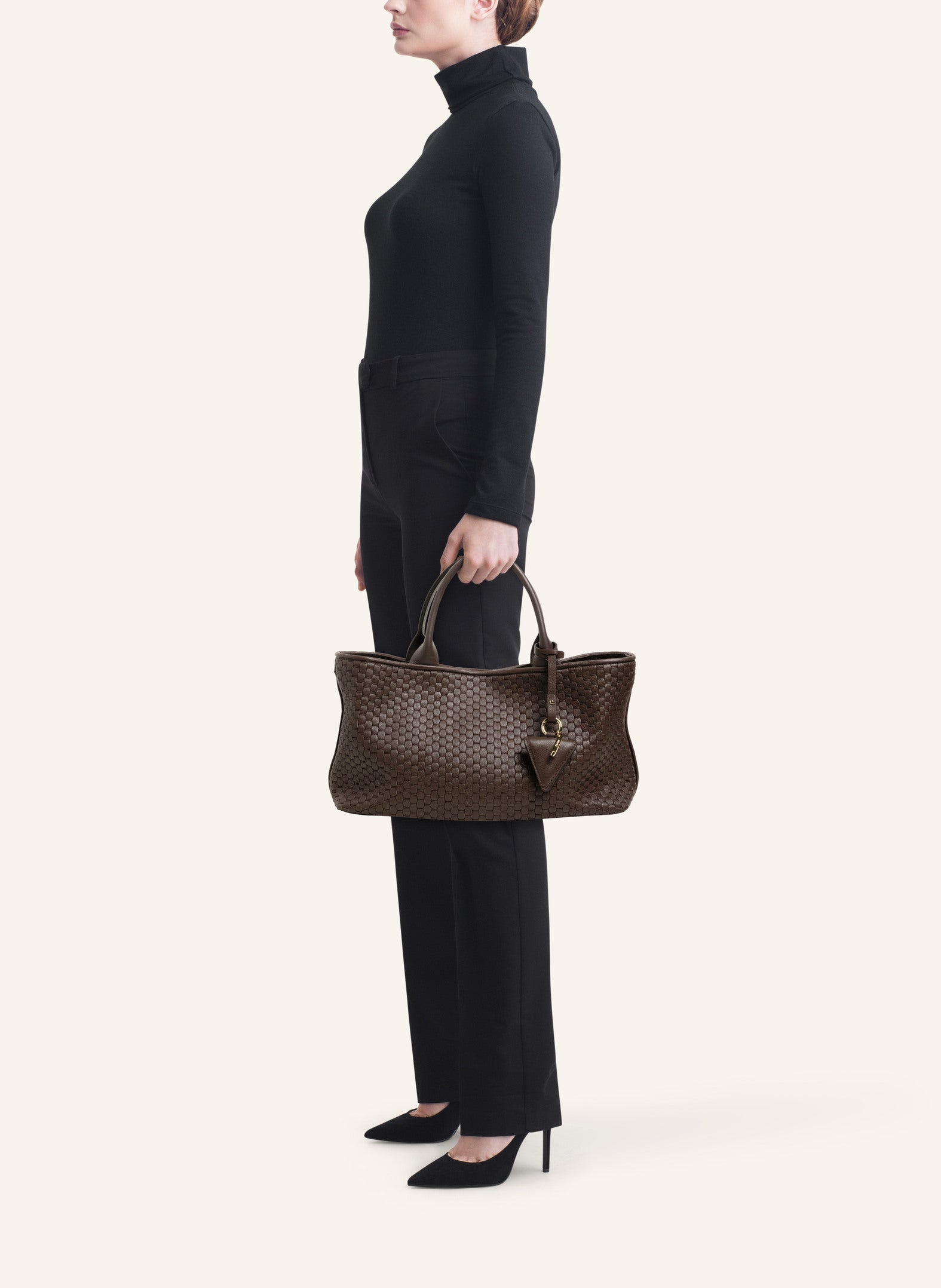 Small "60" Dunkelbraun Tote Bag