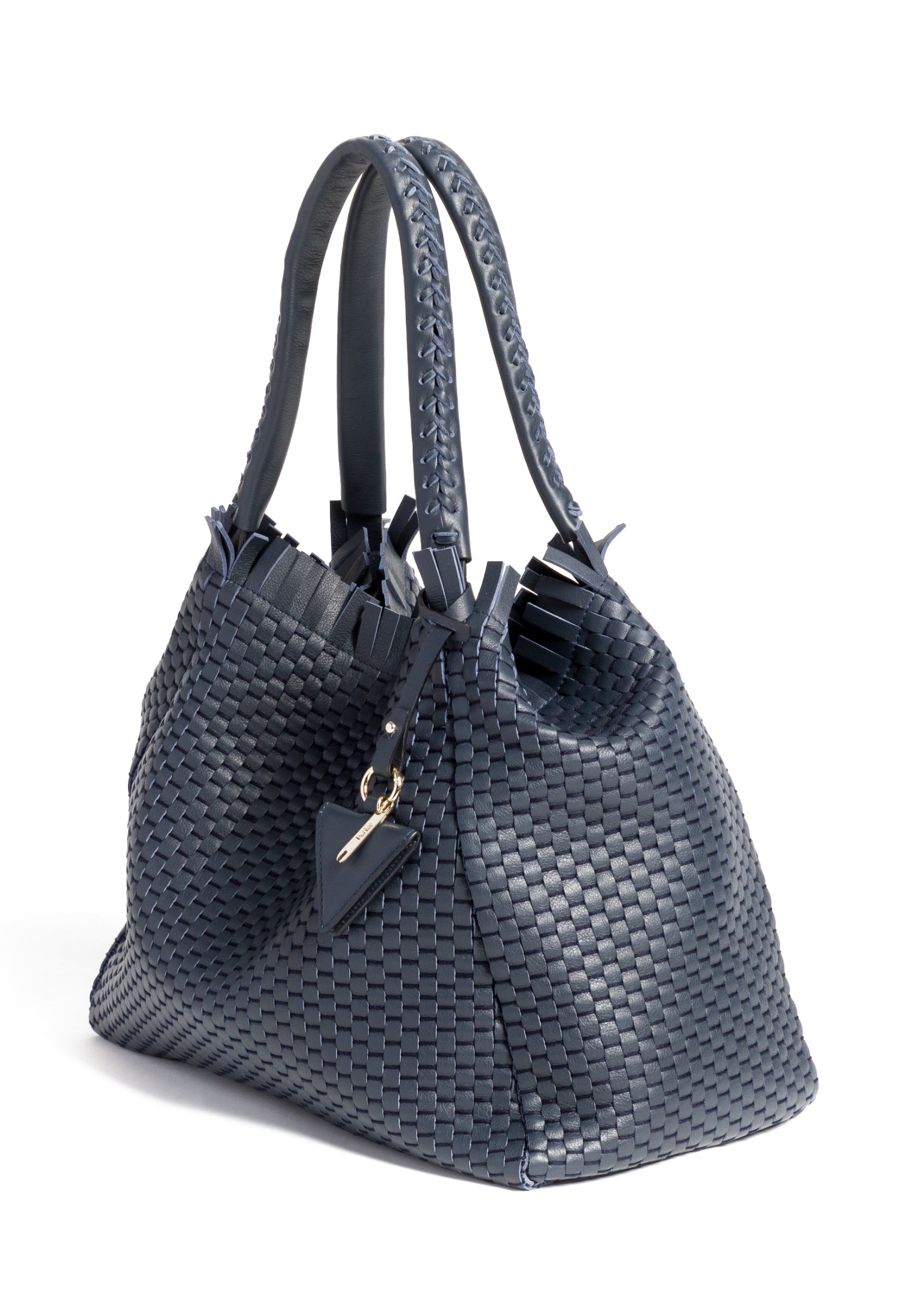 Side profile of the 09 Regular bag, highlighting its structured silhouette
