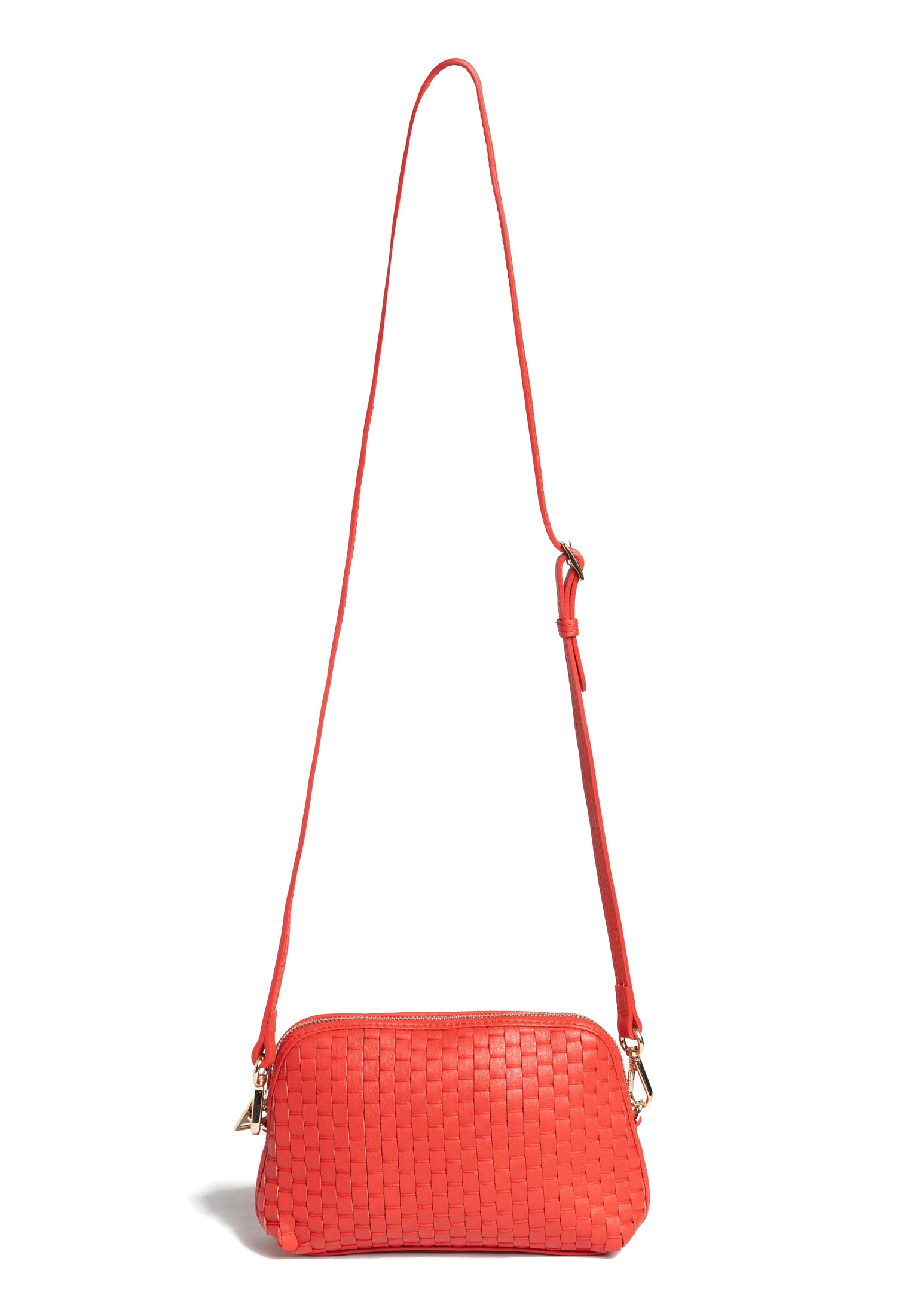 Detailed shot of the bag and its shoulder strap, crafted with traditional 18th-century
