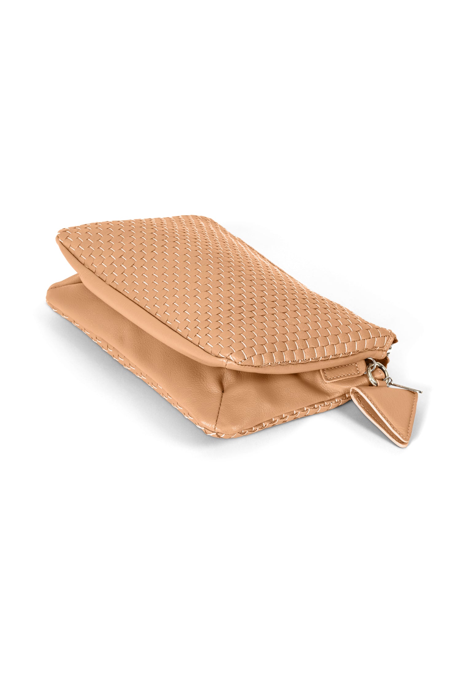 Flat view of 21 Crossbody emphasising its versatility and timeless elegance.
