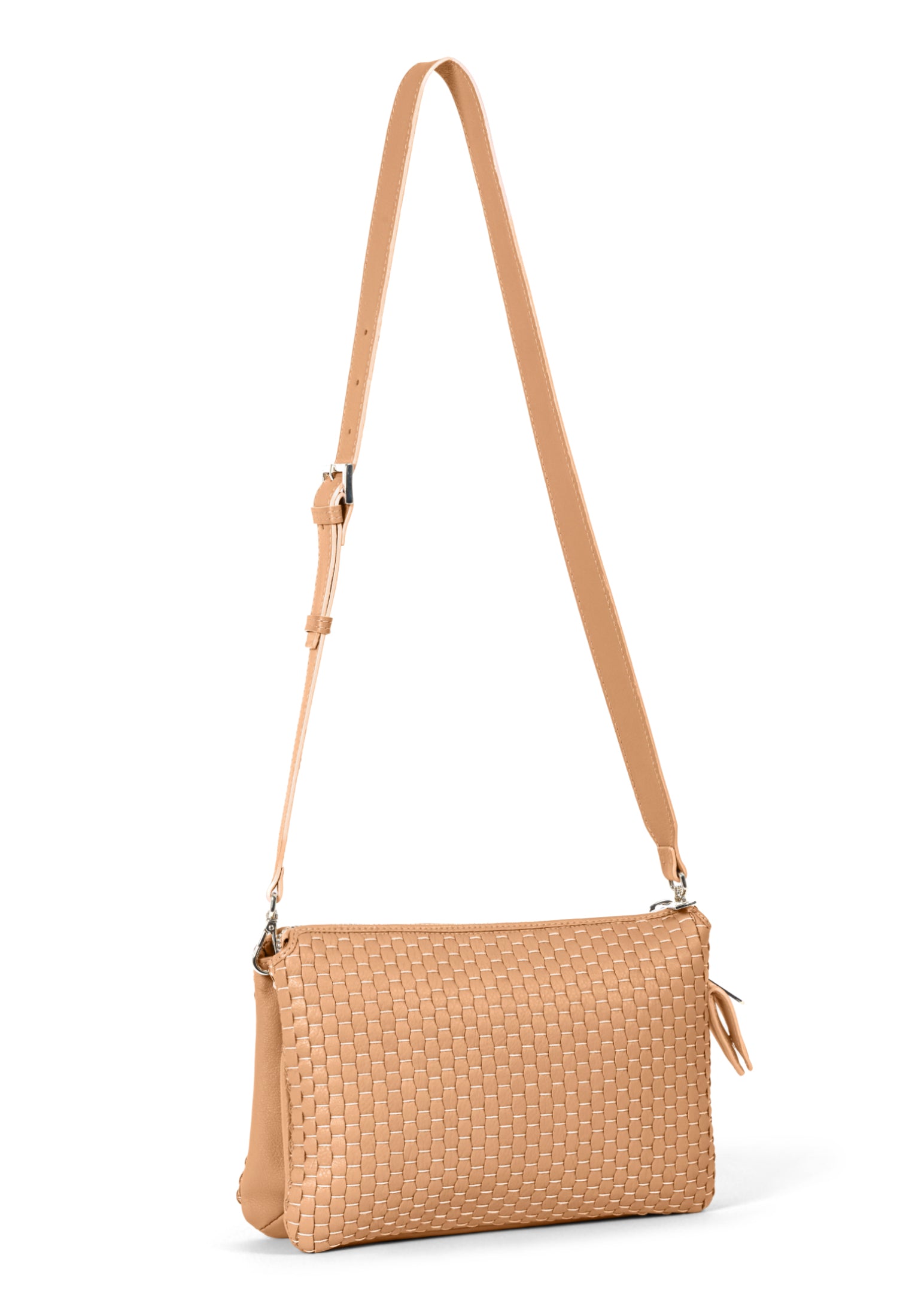 Side profile of the 21 Crossbody Bag, showcasing the adjustable and removable shoulder strap.