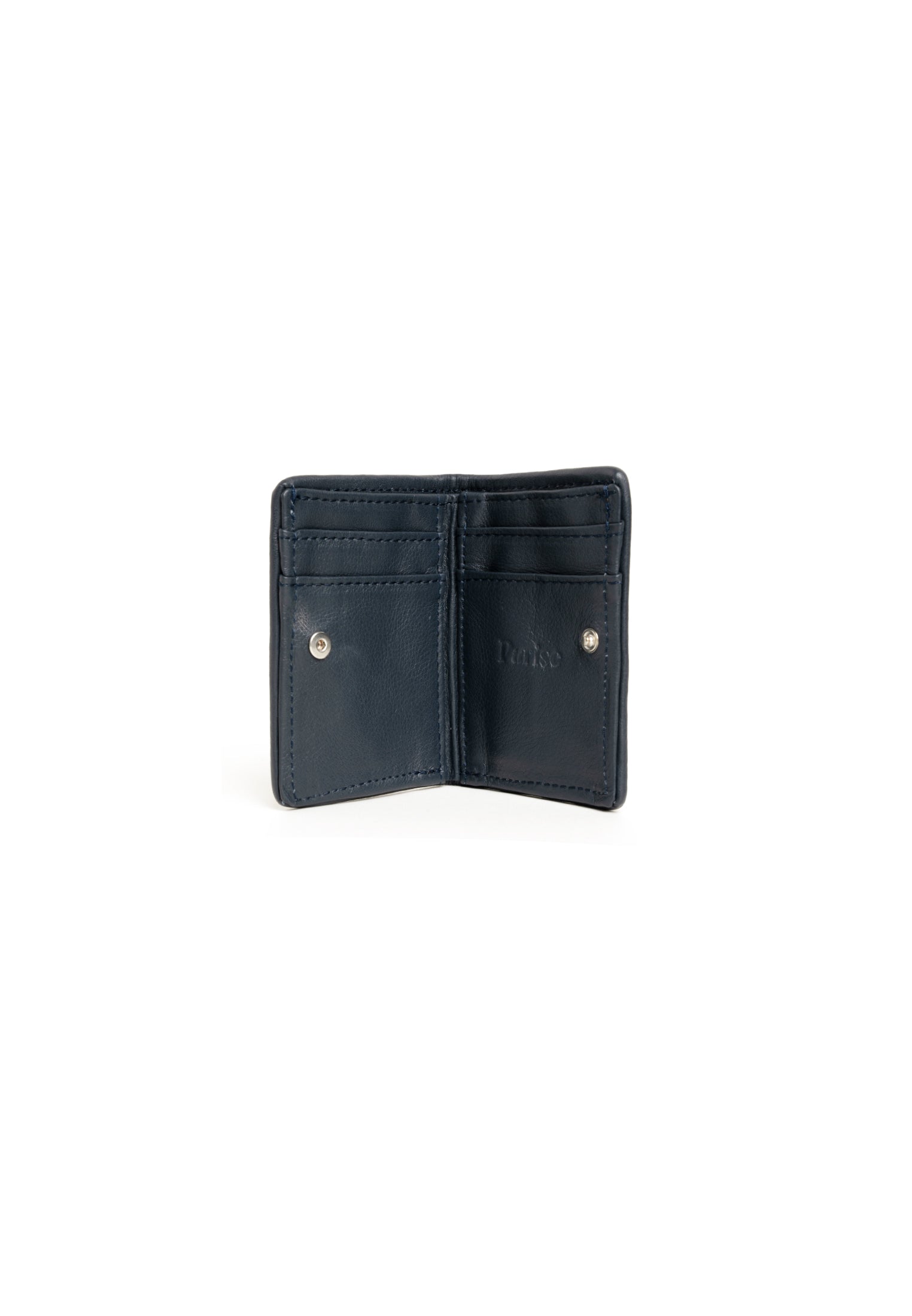 Minimalist leather cardholder showcasing slim design.