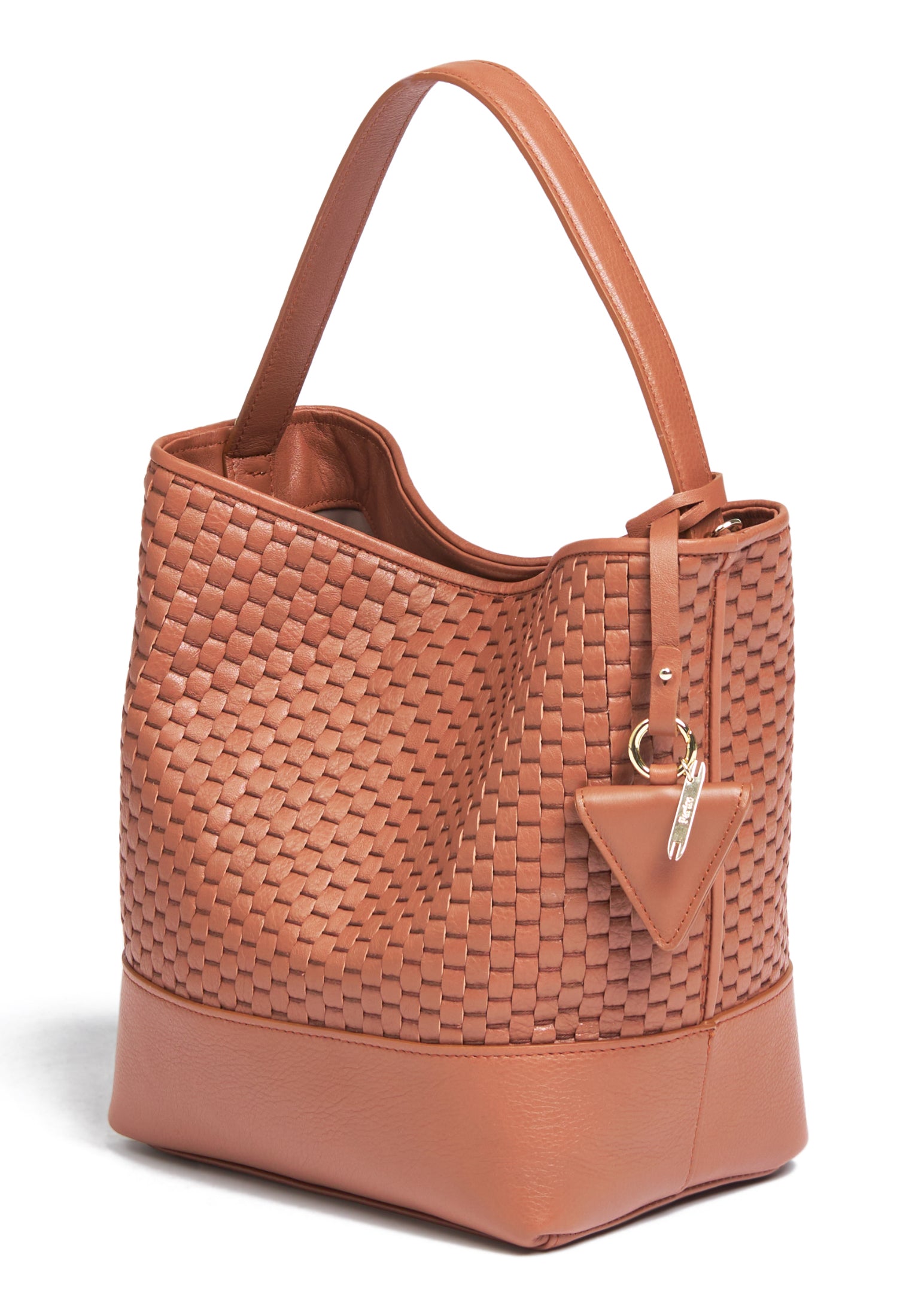 Side profile of the 51 Large Bucket Bag, highlighting its spacious and elegant structure.
