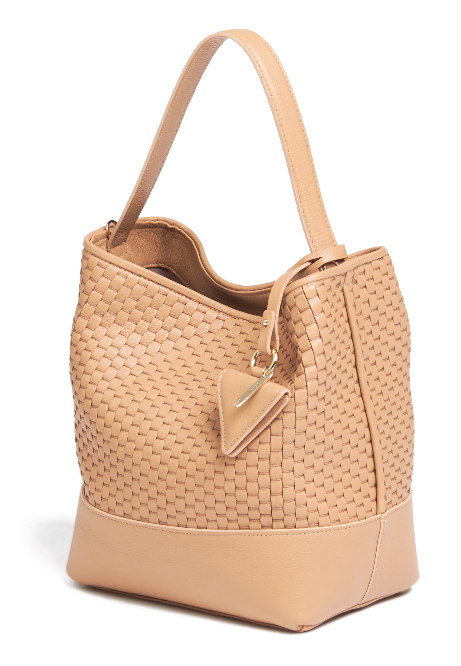 Side profile of the 51 Large Bucket Bag, highlighting its spacious and elegant structure.