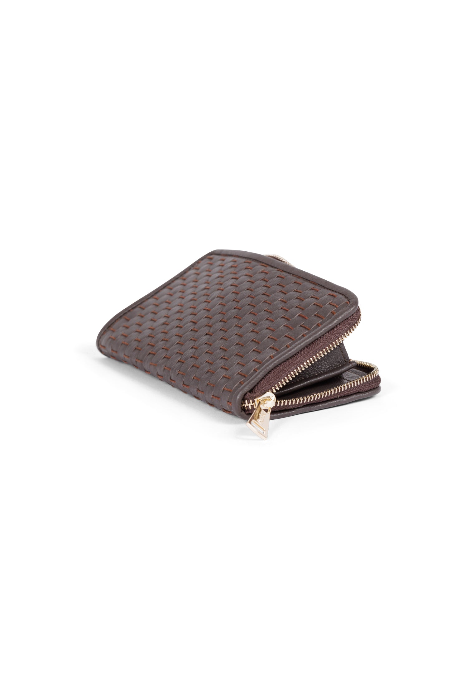 Side profile of Wallet 15, highlighting its structured silhouette.
